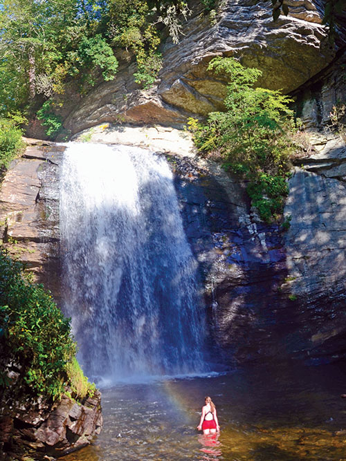 The perfect weekend in Brevard definitely includes a visit to a waterfall!