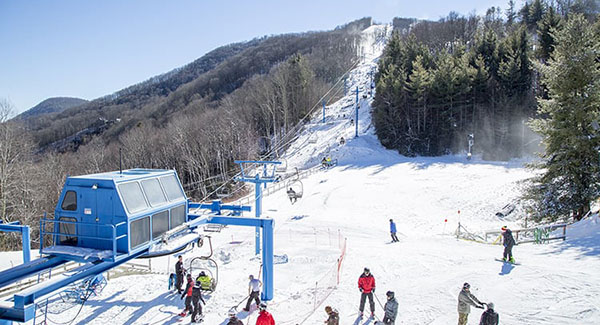 Outdoor winter sports within two hours of Waynesville, NC.