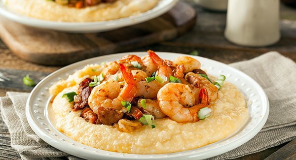 Homemade shrimp and grits is one of the options you can find at these best restaurants in Wilmington, NC.