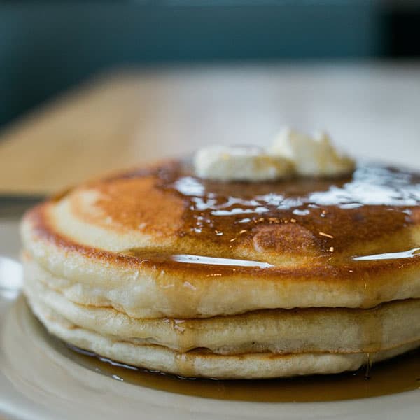 a stack of pancakes