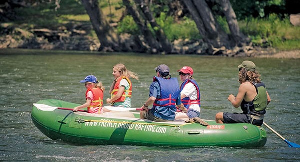 WNC summer activities for kids: Rafting
