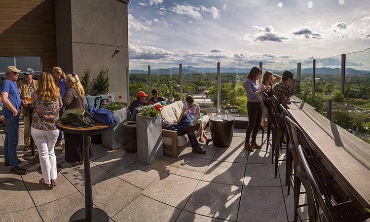 The Montford is a rooftop bar with the best views around!