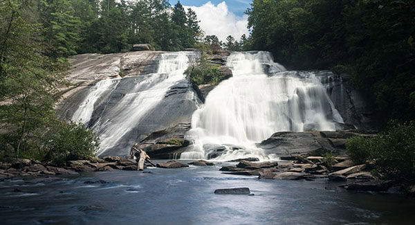One of many waterfall hikes near Brevard, NC